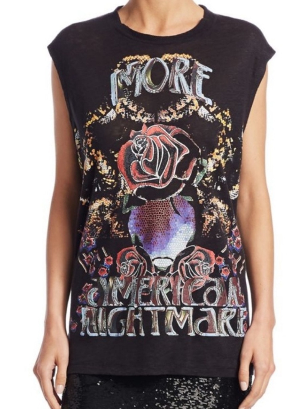 IRO Atimo tank top rocker tee sleeveless Small
